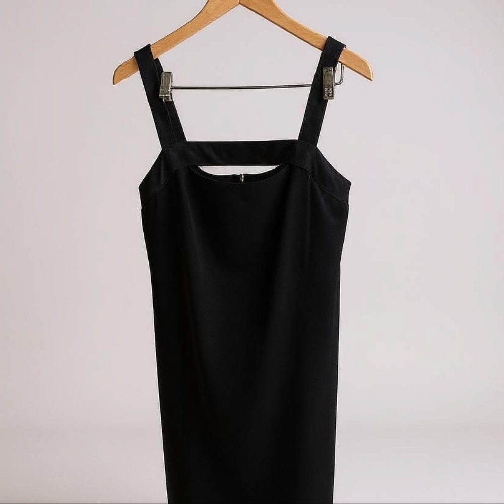 Onyx Nite Black Maxi Dress Elegant Evening Wear With Shelf Bra